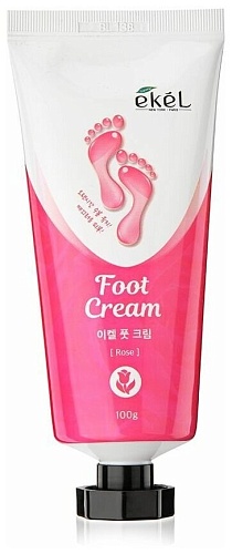 Крем для ног успокаивающий с экстрактом розы - Ekel Foot cream rose, 100г