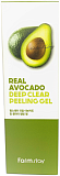 Гель-пилинг для лица с экстрактом авокадо - FarmStay Real avocado deep clear peeling gel, 100мл