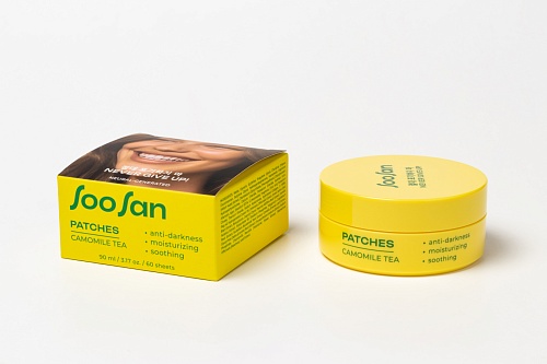 Патчи для глаз с экстрактом ромашки 84г SOO SAN Patches with Camomile Tea 