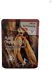 Маска тканевая для лица красный женьшень - 3W Clinic Fresh red ginseng mask sheet, 23мл