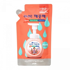 Жидкое пенное мыло для рук с экстрактом персика LION Ai kekute Foaming handsoap Peach (Moisturising)