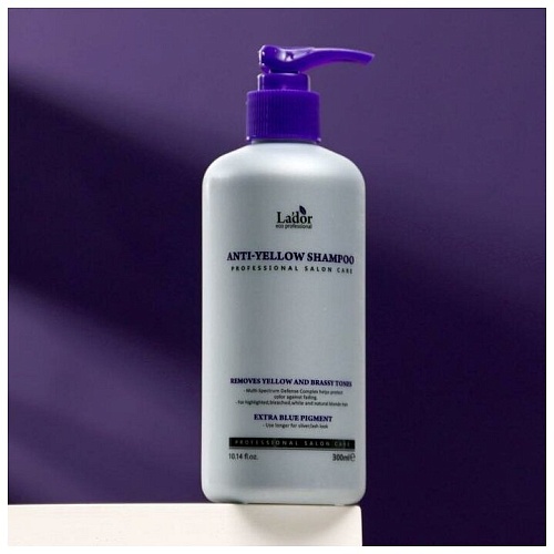 Шампунь оттеночный против желтизны волос - Lador Anti yellow shampoo, 300мл