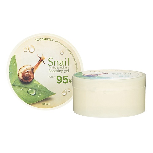 Гель увлажняющий с муцином улитки 300мл FOODAHOLIC SNAIL FIRMING & MOISTURE SOOTHING GEL 95%