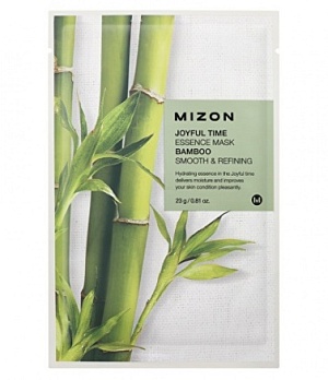 Маска для лица тканевая с экстрактом бамбука 23г MIZON Joyful Time Essence Mask Bamboo