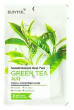 Маска тканевая для лица с экстрактом зеленого чая - Eunyul Natural moisture mask pack green tea, 22г