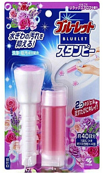 Очиститель для туалетов цветочный аромат з/б - Kobayashi Stampy relaxing aroma, 28г*2шт