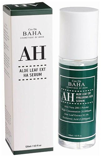 Сыворотка концентрированная для лица с экстрактом алоэ вера и гиалуронов Cos De BAHA Aloe Serum (AH)