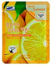 Маска тканевая для лица лимон - 3W Clinic Fresh lemon mask sheet, 23мл