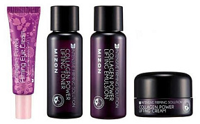 Набор: Эмульсия, тонер, Крем для кожи вокруг глаз, MIZON Collagen miniature SET