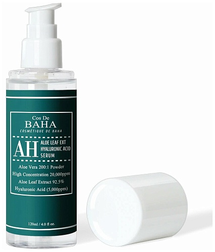 Сыворотка концентрированная для лица с экстрактом алоэ вера и гиалуронов Cos De BAHA Aloe Serum (AH)