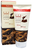 Пенка для лица с женьшенем - FarmStay Red ginseng pure cleansing foam, 180мл