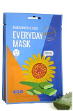 Маска для лица «успокаивающая» - Dearboo Sunflower&aloe every day mask, 27мл