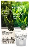 Пенка для умывания с экстрактом зелёного чая 100мл 3W CLINIC Green Tea Cleansing Foam