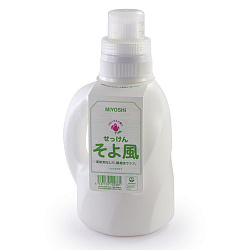 Средство для стирки жидкое легкий ветерок - Miyoshi Additive free laundry liquid soap, 1100мл