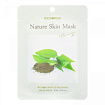 Маска для лица тканевая с экстрактом зеленого чая 25г FOODAHOLIC NATURE SKIN MASK #GREEN TEA