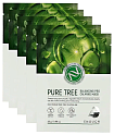 Маска тканевая для лица успокаивающая с экстрактом чайного дерева - Enough Premium pure tree balanci