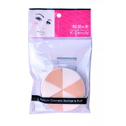Спонж косметический в кейсе «двухцветный, 6 сегментов» - K-Beauty NR-5, 1шт