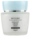 Крем для лица увлажняющий - 3W CLINIC Excellent White Cream