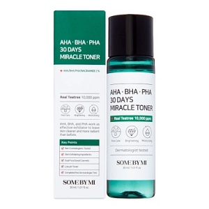 Тонер очищающийдля лица с кислотами - SOME BY MI AHA·BHA·PHA 30 DAYS MIRACLE TONER