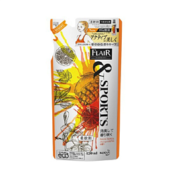 Кондиционер для белья с дезодорирующей формулой з/б - KAO Flair fragrance&sports passion tropical, 4