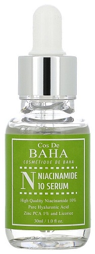 Сыворотка для лица с гиалуроновой кислотой и ниацинамидом 30мл Cos De BAHA Niacinamide Serum (N)