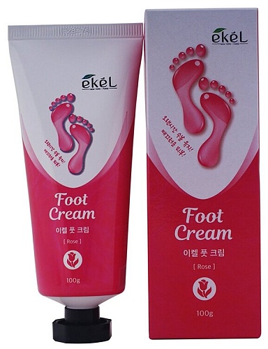 Крем для ног успокаивающий с экстрактом розы - Ekel Foot cream rose, 100г