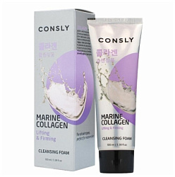 Пенка для умывания кремовая укрепляющая с коллагеном - Consly Marine collagen lifting, 100мл