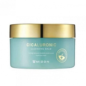 Бальзам очищающий с центеллой азиатской и гиалуроновой кислотой MIZON CICALURONIC CLEANSING BALM 80м