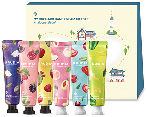 Набор кремов подарочный для рук - Frudia Analogue seoul my orchard hand cream gift set, 6*30 мл