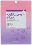 Маска тканевая против морщин с пептидами - Callicos Cellawake mask, 25г