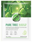Маска тканевая для лица успокаивающая с экстрактом чайного дерева - Enough Premium pure tree balanci