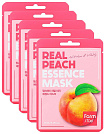 Маска для лица тканевая с экстрактом персика 23мл FarmStay Real Peach Essence Mask