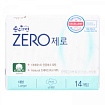 Прокладки хлопковые женские гигиенические , размер L 14шт, SOONSOOHANMYEON ZERO Sanitary Pds, Large