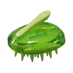 Щётка для мытья кожи головы с маслом авокадо - Ikemoto Du-boa avocado oil shampoo brush, 1шт