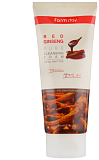 Пенка для лица с женьшенем - FarmStay Red ginseng pure cleansing foam, 180мл