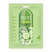 Маска для лица тканевая с экстрактом огурца 27мл JIGOTT CUCUMBER REAL AMPOULE MASK