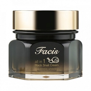 Крем для лица с муцином улитки - Facis ALL-IN-ONE BLACK SNAIL CREAM