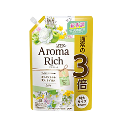 Кондиционер для белья парфюмированный з/б - Lion Soflan aroma rich ellie, 1200мл