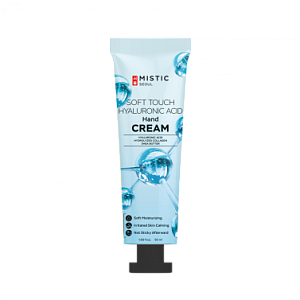 Крем для рук увлажняющий с гиалуроновой кислотой и коллагеном MISTIC SOFT TOUCH HYALURONIC ACID Hand