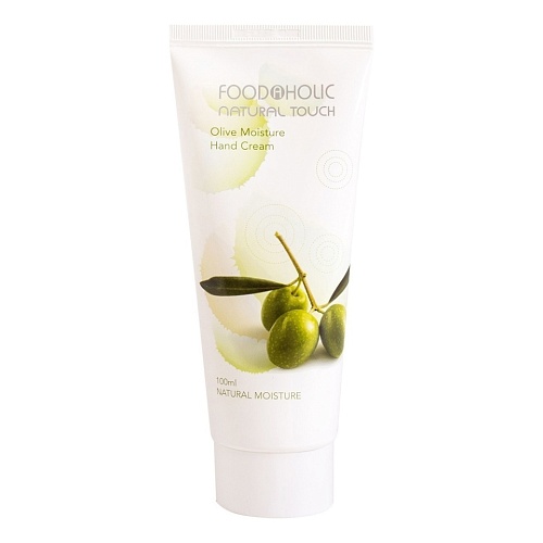 Крем для лица увлажняющий для рук с экстрактом оливы 100мл FOODAHOLIC NATURAL TOUCH OLIVE MOISTURE H