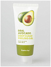 Гель-пилинг для лица с экстрактом авокадо - FarmStay Real avocado deep clear peeling gel, 100мл